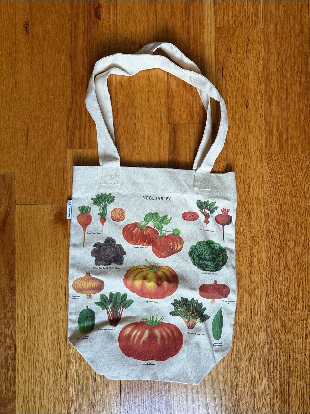 Vegetables Print Tote Bag